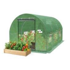 Bolzz Baštenski plastenik za paradajz – zeleni, 200 × 77 × 168/146 cm 5507