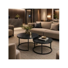 Bolzz COFFE STO SET 2 KOM CRNI