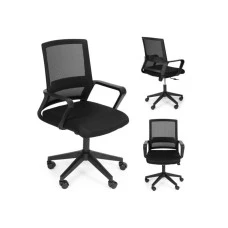 Bolzz ModernHome Kancelarijska stolica sa anatomski oblikovanim naslonom Black ModernHome