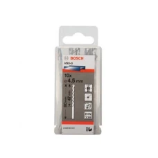 BOSCH Burgija za metal HSS-G, DIN 338 4,5 x 47 x 80 mm pakovanje od 10 komada