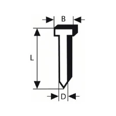 BOSCH Ravni ekser sa upuštenom glavom SK64 20G, 63 mm pocinkovana