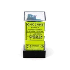 Chessex Kockice Chessex - Festive - Waterlily & White (7)