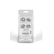 Chessex Kockice - Polyhedral - Solid Metal Silver (7) Chessex Kockice - Polyhedral - Solid Metal Silver (7)