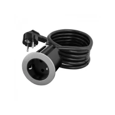 COMMEL Ugradbena Utičnica, 2 M, Crna, Crna+Srebrna Maska COMMEL Ugradbena Utičnica, 2 M, Crna, Crna+Srebrna Maska