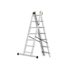 CRAFTER Aluminijumske trodelne merdevine 3x7 gazišta 150 kg CRAFTER Aluminijumske trodelne merdevine 3x7 gazišta 150 kg