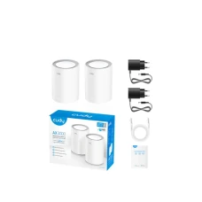 CUDY Whole Home Wi-Fi 6 Mesh System 2.5G Solution M3000 AX 3000 Dual Band(2-Pack)