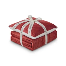 DORMEO Warm Hug Set Red 130x190 cm