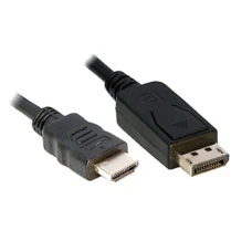 E-GREEN DisplayPort M - HDMI M 1.8m, crni