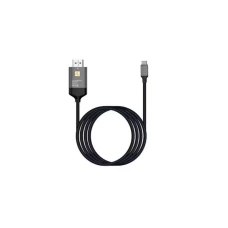 E-GREEN Kabl 3.1 USB tip C - HDMI (30 Hz), metalni 1.8m crni