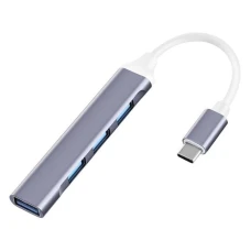 E-GREEN USB 3.1 tip C - HUB 4port USB 3.0 crni E-GREEN USB 3.1 tip C - HUB 4port USB 3.0 crni