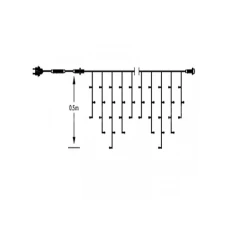 ED Novogodišnje LED lampice 2x0,5m, 76L 52-191000