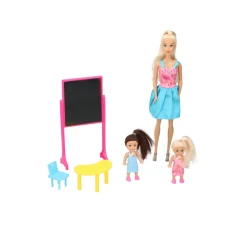 Eddy Toys Lutka učiteljica sa 2 učenice i tablom 30.5 cm Eddy Toys Lutka učiteljica sa 2 učenice i tablom 30.5 cm