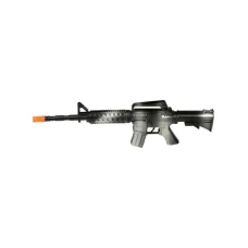 Eddy Toys Plastična automatska puška crna za igru, 46 cm Eddy Toys Plastična automatska puška crna za igru, 46 cm
