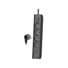ELCO Kabl 13404 5 mesta/2m/2xUSB/2xUSB-C/prekidač/prenaponska zaštita ELCO Kabl 13404 5 mesta/2m/2xUSB/2xUSB-C/prekidač/prenaponska zaštita