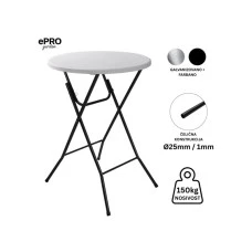 EPRO Garden sklopivi baštenski barski sto Ø80 110cm, metal-plastika EPRO Garden sklopivi baštenski barski sto Ø80 110cm, metal-plastika