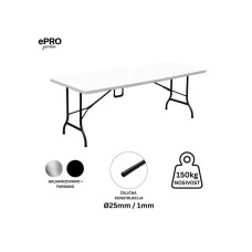 EPRO Garden sklopivi baštenski sto 180x74x74cm, metal-plastika EPRO Garden sklopivi baštenski sto 180x74x74cm, metal-plastika