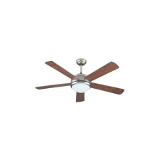 EUROLAMP Plafonski ventilator sa svetlom E27 i daljinskim upravljačem, 132 cm, 70W, nikl-braon EUROLAMP Plafonski ventilator sa svetlom E27 i daljinskim upravljačem, 132 cm, 70W, nikl-braon
