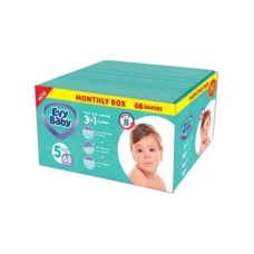 EVY BABY Pelene Box 5 Junior 11-25kg - 68 kom 3u1 EVY BABY Pelene Box 5 Junior 11-25kg - 68 kom 3u1