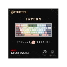 FANTECH Tastatura Mehanicka Gaming MK912 RGB Atom PRO63 Wireless Saturn (red switch) siva