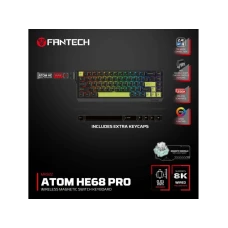 FANTECH Tastatura Wired Magnetic Gaming Fantech MK922 Atom HE68 Pro Mori crna (emerald switch)