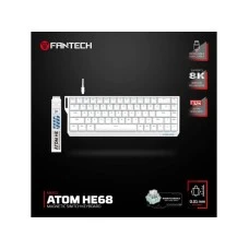 FANTECH Tastatura Wired Magnetic Gaming MK811 RGB Atom HE68 bela (emerald switch)