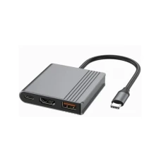 GEMBIRD A-CM-COMBO3-05, Gembird USB Type-C 3-u-1 multi-port adapter,USB-A port F/HDMI port F/USB-C port F GEMBIRD A-CM-COMBO3-05, Gembird USB Type-C 3-u-1 multi-port adapter,USB-A port F/HDMI port F/USB-C port F