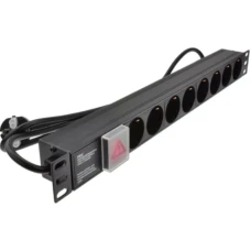 GEMBIRD ExeLink Razvodni PDU panel za REK sa 8 utiènih mesta (aluminijum)