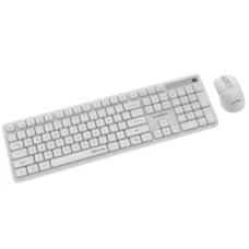 GEMBIRD GEMBIRD KBS-WMS-01-W Gembird Silent Key Pro Business bežièni desktop set, bela, US raspored