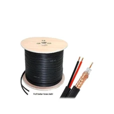 GEMBIRD KABL-COAX-RG59+2x0.75 BC/PVC/300M CCTV Bakarni Koaksialni kabl sa napojnim kablom 2x0,75mm black 300m
