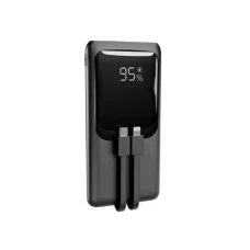 GEMBIRD PB10-PD20-LCD-01 20 W prenosni punjač sa brzim punjenjem i integrisanim kablovima, 10000 mAh
