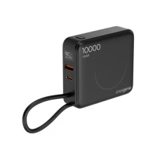 GEMBIRD PB10-WPC15-LCD-01 20 W prenosni punjač sa brzim punjačem i bežičnim punjačem, 10000 mAh, crni