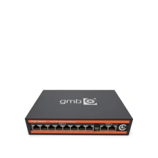 GEMBIRD POE-FS1010PG Switch, IEEE802.3af/at, 8 PoE 10/100M, 2 UP-link 100/1000M , 52V 120W, 30W/PoE, VL