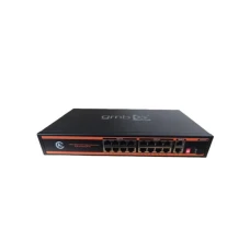 GEMBIRD POE-FS1018PS1 GMB Switch, IEEE802.3af/at 16 PoE 10/100M, 2 UP-link 100/1000M +1 SFP