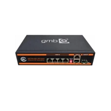 GEMBIRD POE-GS1006PS1 Switch,4 PoE 100/1000M, 2 UP-Link 100/1000M +1 SFP port,52V 65W,30W/PoE,VLAN,250m