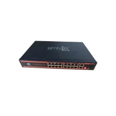 GEMBIRD POE-GS1016PS1 Switch,16 PoE 100/1000M, 2 UP-Link 100/1000M +1 SFP port,52V 300W,30W/PoE,VLAN,250