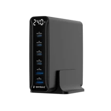 GEMBIRD TA-UC-2A4C-PD240-01-BK 6-port 240 W GaN USB fast charger, black