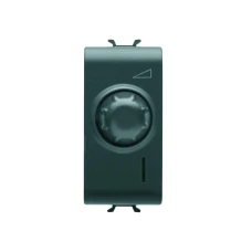 GEWISS Elektronski, univerzalni rotirajući regulator - 230 V AC 50 Hz - SATIN BLACK – 1 MODUL - CHORUSMART