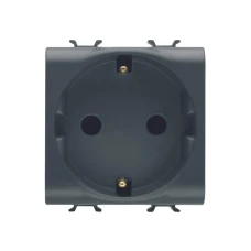 GEWISS GW12241 Socket 2M 2P + PE 16A Nemački standard Crna