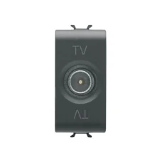 GEWISS GW12361 - Direct TV koaksijalna utičnica - Satin Black - ChoruSmart
