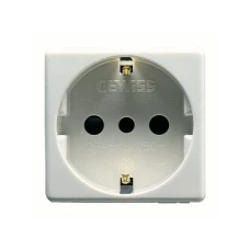 GEWISS GW20205 Italijanski / nemački standard utičnica 250V AC - 2P+E 16A - P30 - 2 Modula - Sistem beo