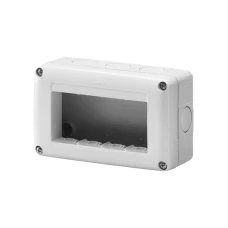 GEWISS GW27004 zaštićeno kućište za sistemske uređaje - 4 GANG - RAL 7035 GREI - IP40 GEWISS GW27004 zaštićeno kućište za sistemske uređaje - 4 GANG - RAL 7035 GREI - IP40