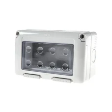 GEWISS GW27044 vodonepropusno kućište za sistemske uređaje - 4 banda - siva ral 7035 - ip55