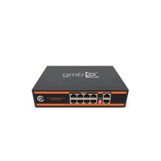 GMB POE-GS1010P Switch,IEEE802.3af/at, 8 PoE 100/1000M, 2 UP-Link 100/1000M, 52V 120W, Support watch