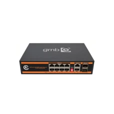 GMB POE-GS1010PS2 Switch, IEEE802.3af/at, 8 PoE 100/1000M, 2 UP-Link 100/1000M +2 SFP port, 52V 150W
