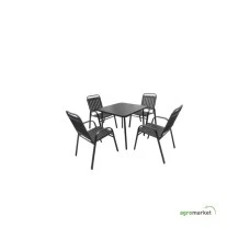 Green Bay Baštenski set Aruba sa 4 stolice (A+B)