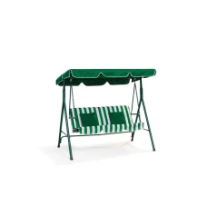 Green Bay Mykonos ljuljaška zeleno-bela sa jastucima