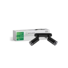 GREENTECH LED spot svetiljka 2x GU10 crna (NYXA-2)