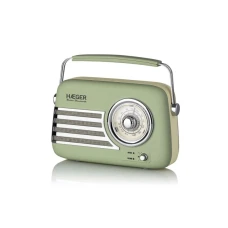HAEGER RB-GRE.001A Retro FM radio sa Bluetooth zvučnikom zeleni HAEGER RB-GRE.001A Retro FM radio sa Bluetooth zvučnikom zeleni