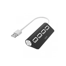 HAMA USB 2.0 HUB 1:4, 480 Mbit/S, Crni, 200119