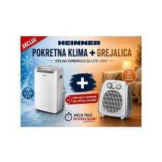 HEINNER Sezonski paket HPAC-12WH 12000BTU + Grejalica HEINNER HFH-L2000SL HEINNER Sezonski paket HPAC-12WH 12000BTU + Grejalica HEINNER HFH-L2000SL